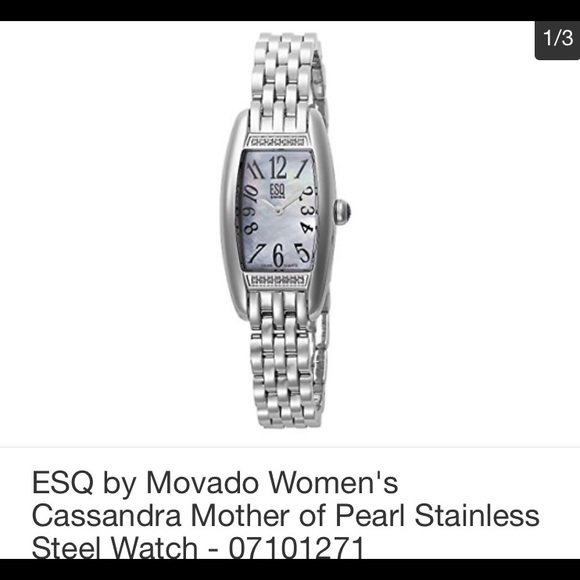 ESQ Swiss Accessories - NEW ESQ by MOVADO Cassandra Mother of Pearl Watch